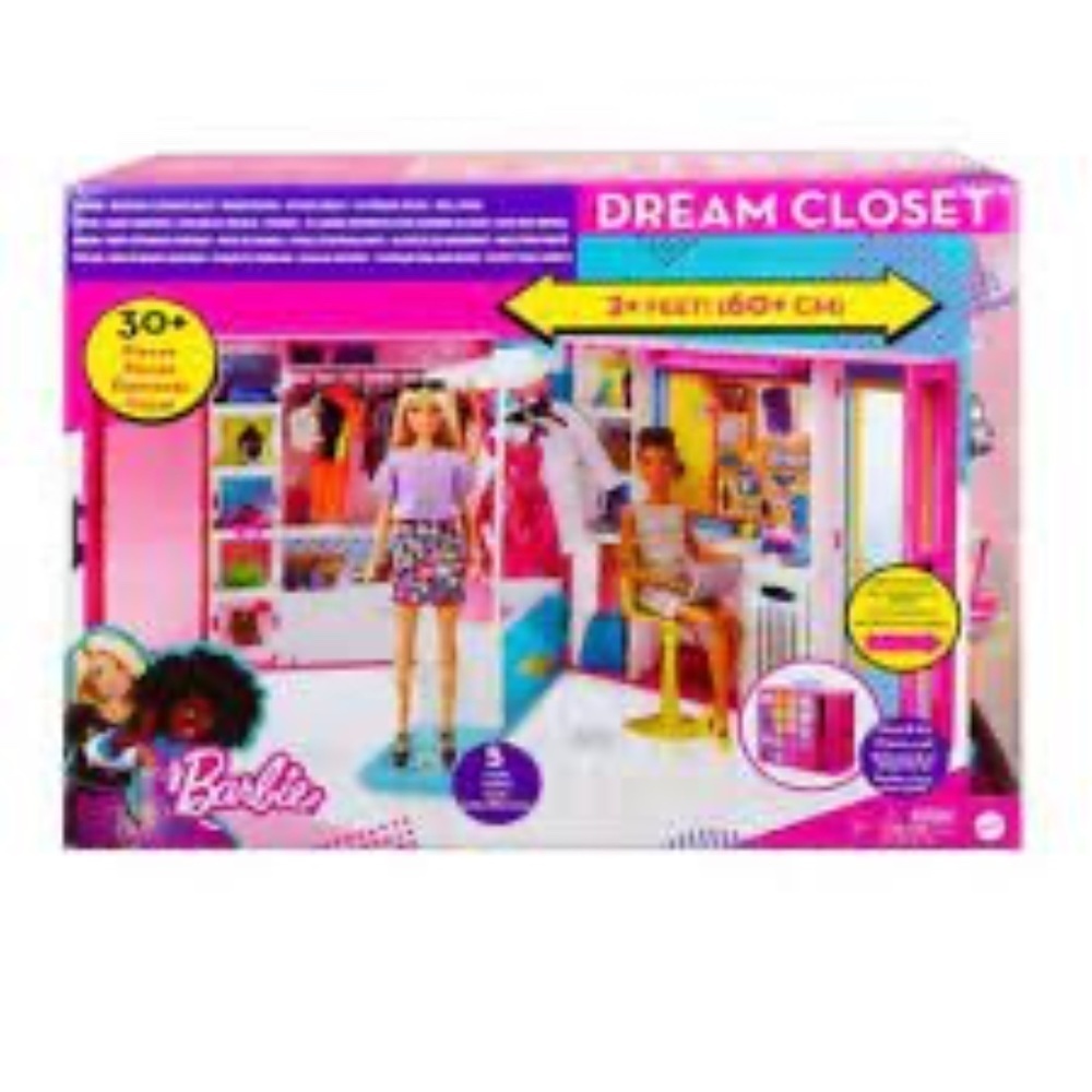 Mattel Barbie Dream Closet With 30+ Pieces Playset